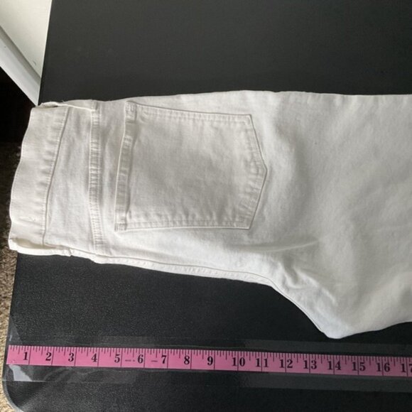 Madewell Jeans Womens Sz 28 White Perfect Vintage Wide Leg Crop Denim - Picture 11 of 13